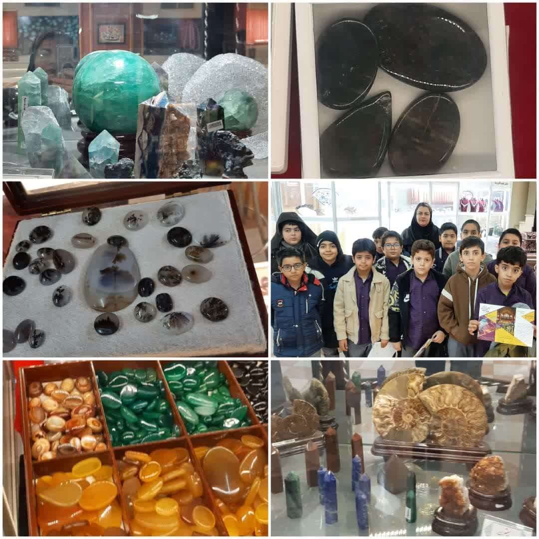 بازدید دانش آموزان از موزه ی سنگ